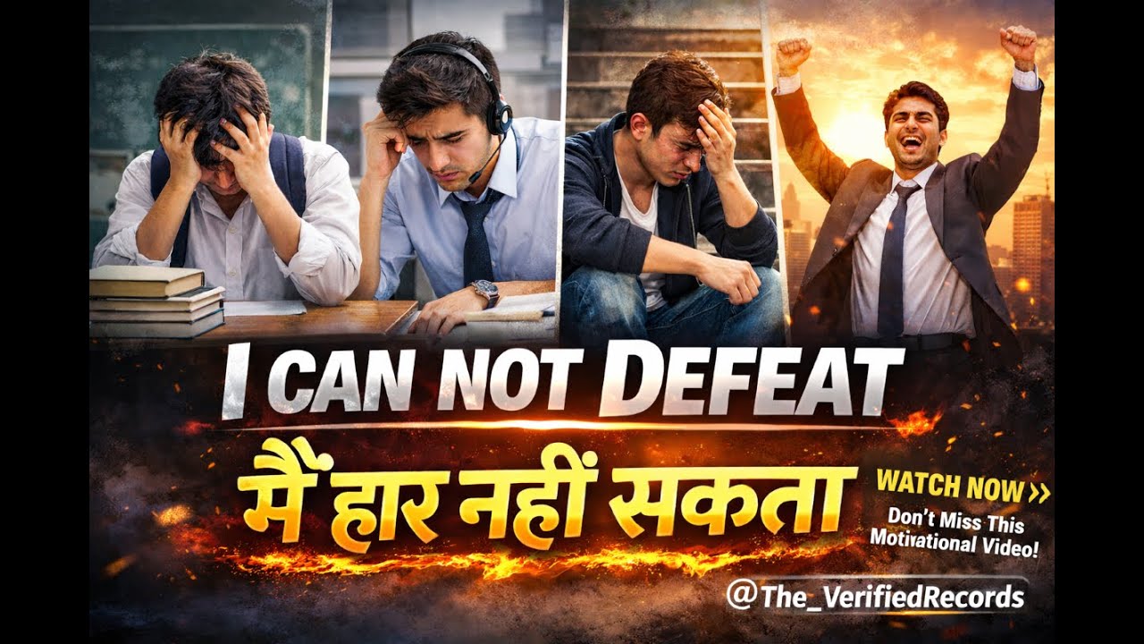 Never Give Up / मैं हार नहीं सकताI #india #poetry #motivationalvideo #motivation #lifeisbutadream