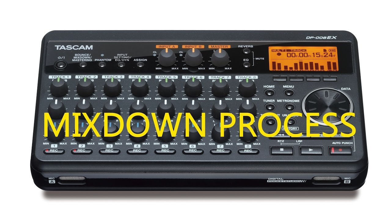 Mixdown On Tascam DP00EX PortaStudio