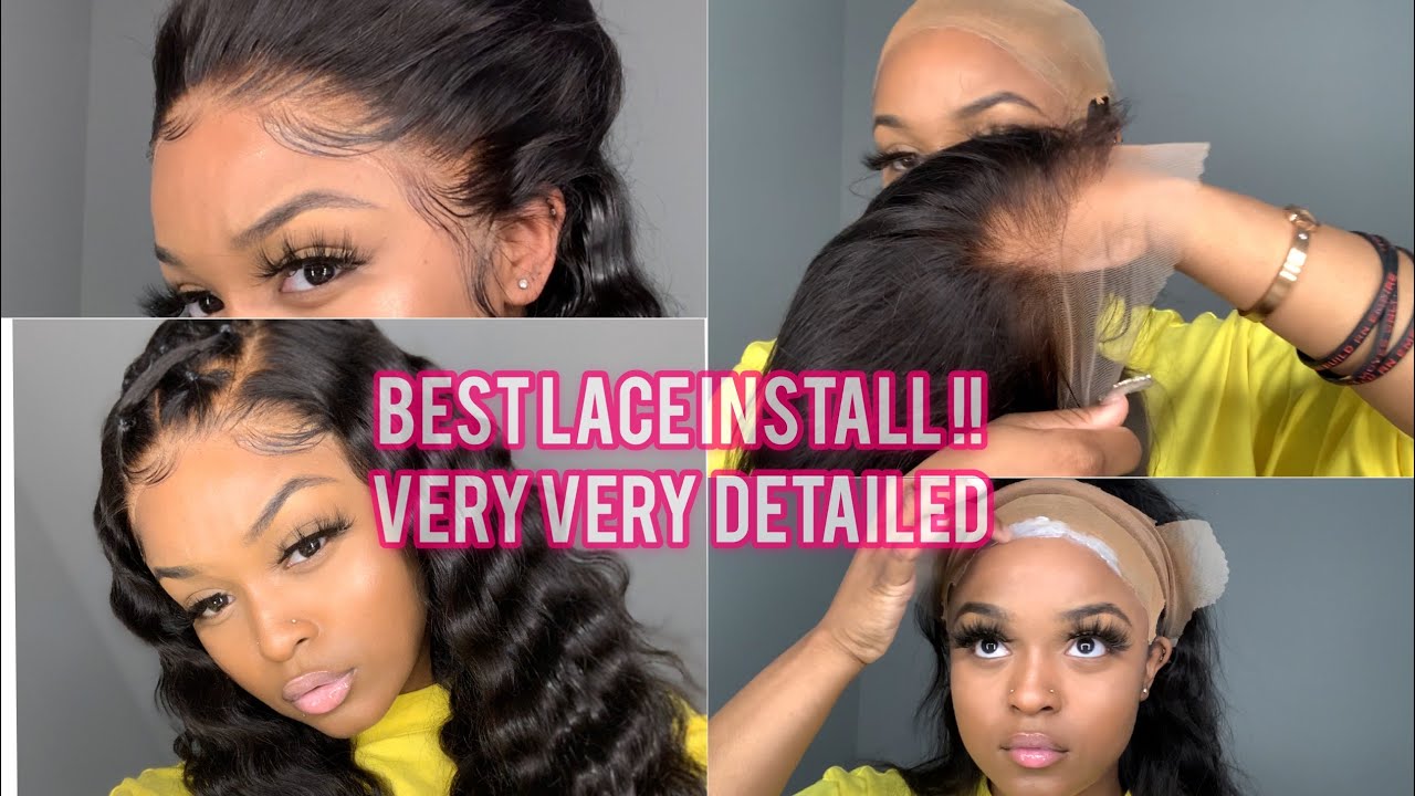 DETAILED RUBBERBAND STYLE+ HD LACE FRONTAL WIG INSTALL ft. WIGGINS HAIR| Ari J.