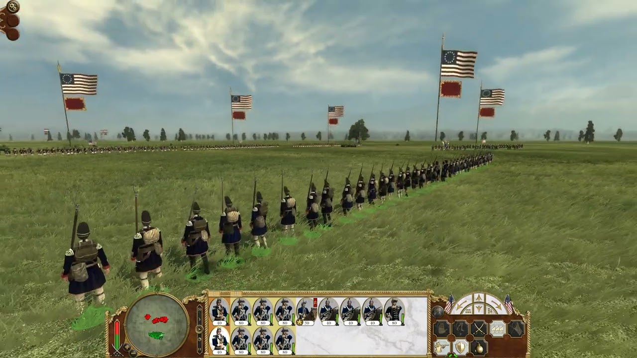 Empire: total war онлайн, бой 2-й,  Провинции Соед. против США