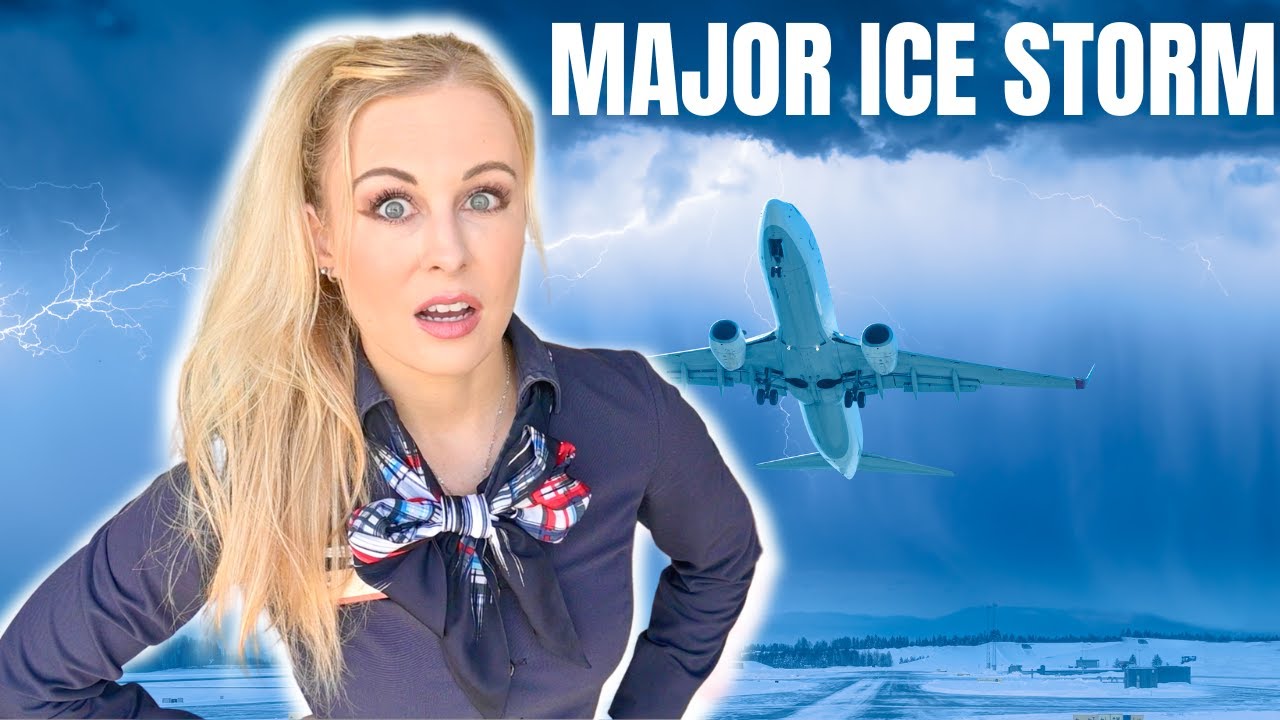 НАСТОЯЩАЯ жизнь бортпроводника | ЛЕДЯНОЙ ШТОРМ! 🥶✈️
