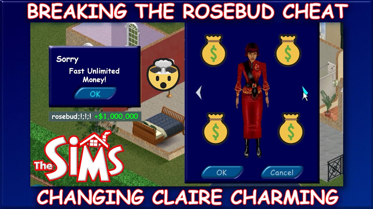 💸 How to Break the Rosebud Money Cheat in The Sims 1 with Claire Charming