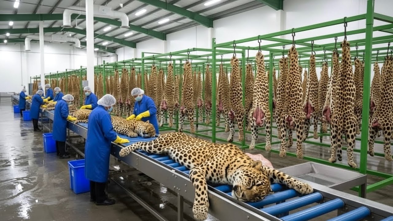 How Hidden Factory Making Leopard Print Leather Products (Full Process)