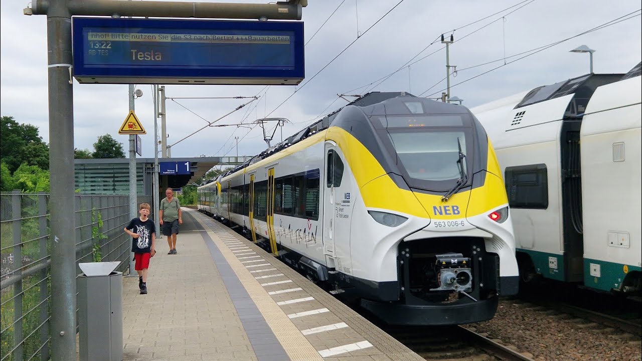 NEB | Mitfahrt im kompl. RB TES von Fangschleuse, Tesla Süd Gigafactory bis Erkner in der BR 563 102
