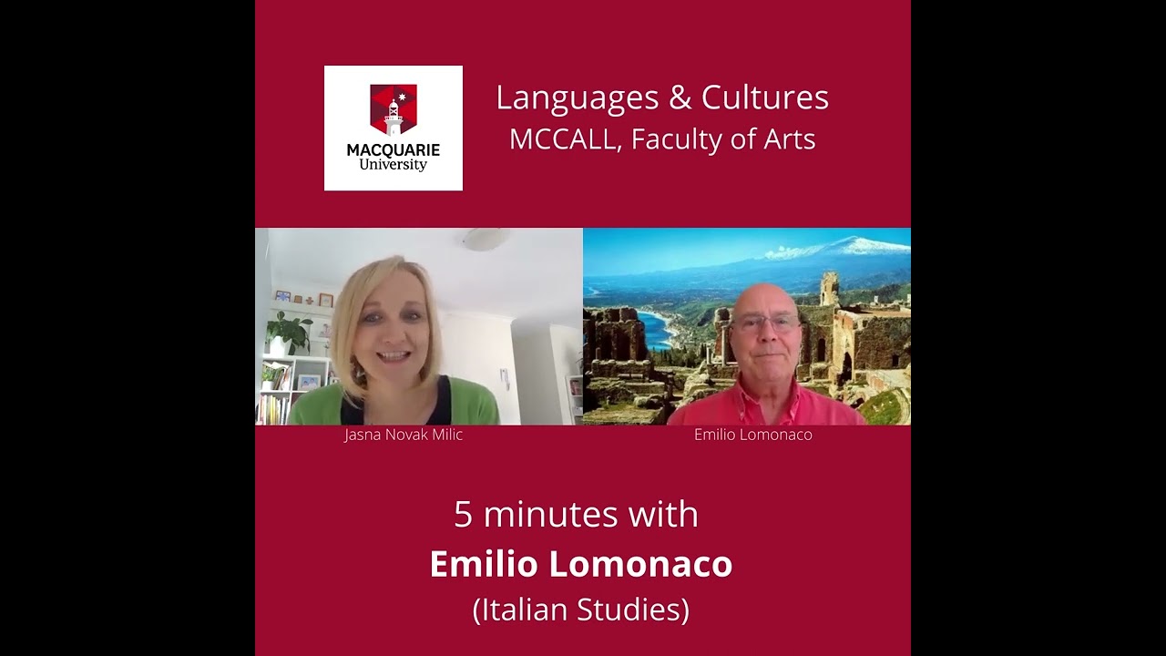 '5 ᴍɪɴᴜᴛᴇs ᴡɪᴛʜ L&C sᴛᴀғғ': 𝗘𝗺𝗶𝗹𝗶𝗼 𝗟𝗼𝗺𝗼𝗻𝗮𝗰𝗼 (Italian Studies)