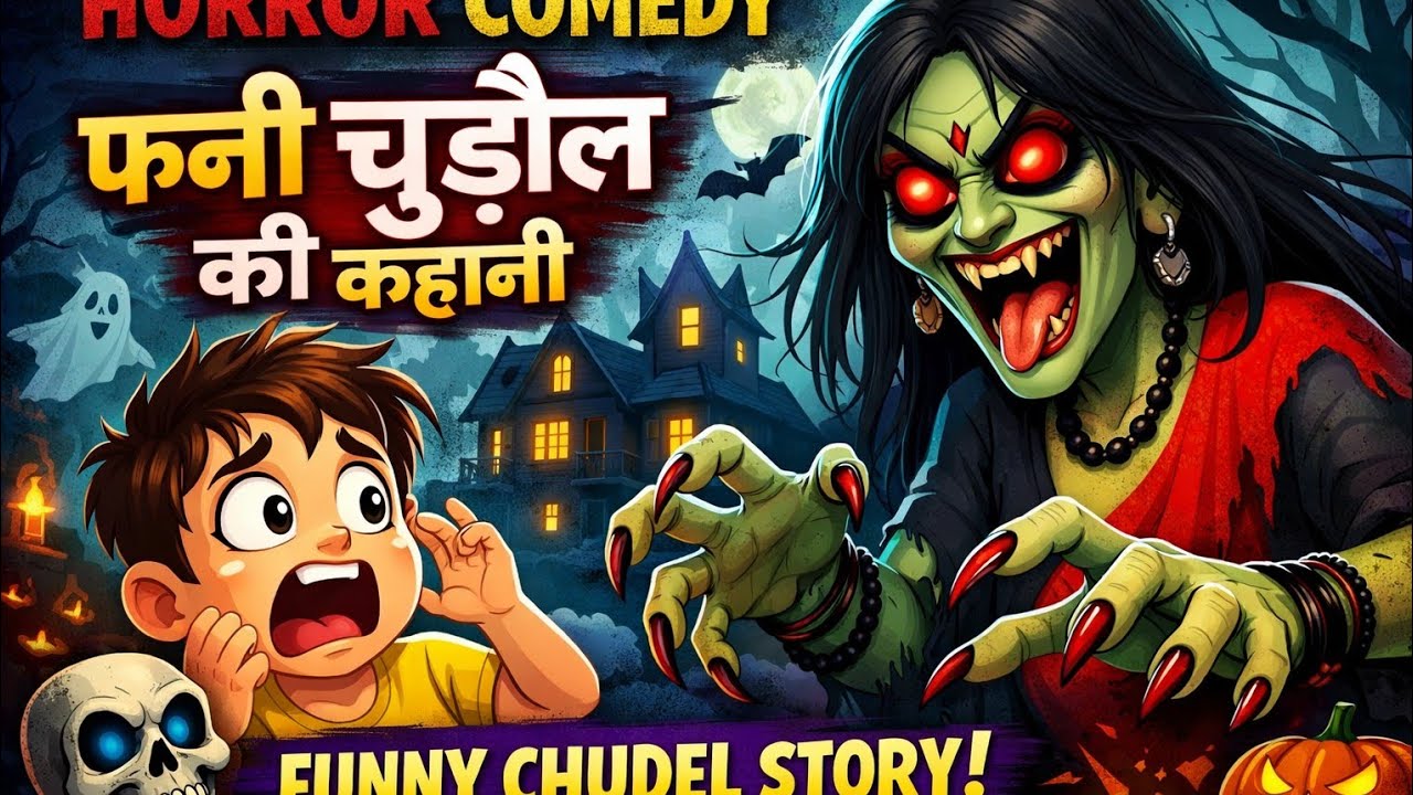 Horror Comedy Cartoon Story | Funny Chudel | Hindi