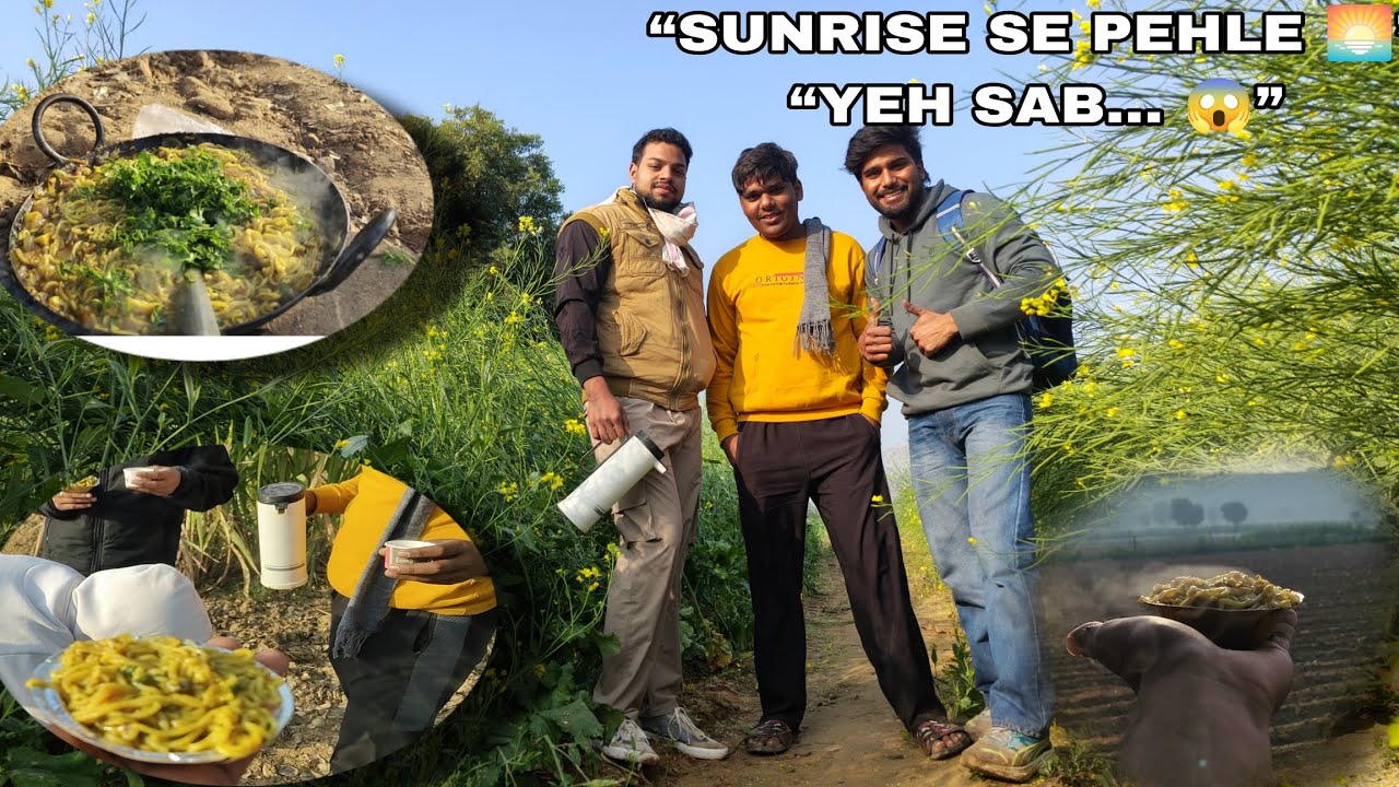 “Haath Jam Gaye ❄️ Phir Jalai Aag 🔥 | Farmhouse Sunrise 🌄 | Chai Maggie Love”