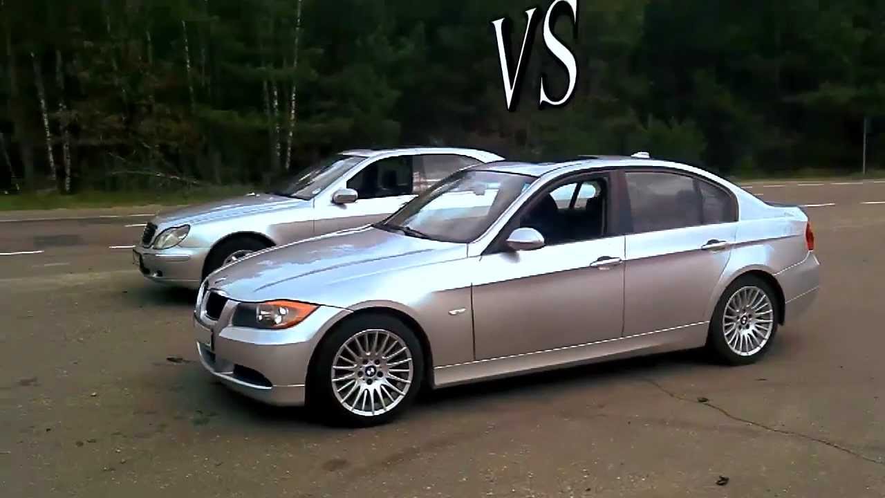 2012 BMW 3 vs Mercedes S-Class Drag Race