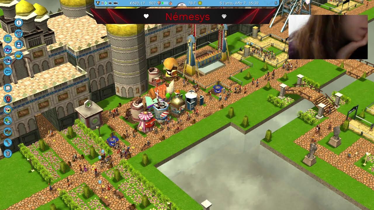🔴Construyendo un parque en mi palacio de ORO!! rOller Coaster TycOOn 3