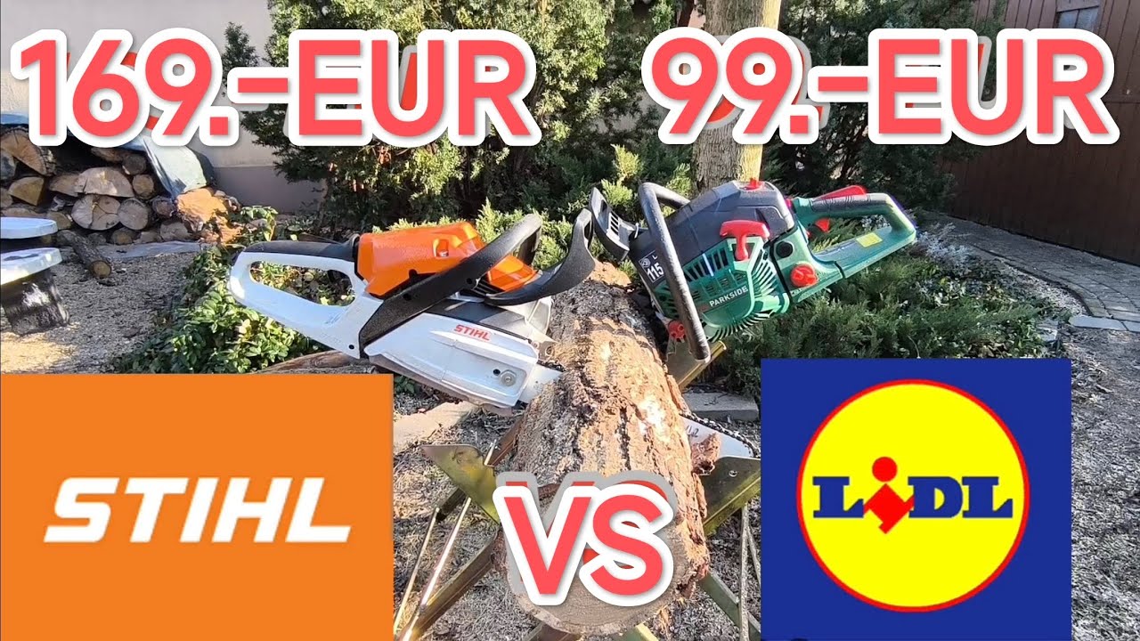 Lidl Parkside vs Stihl Láncfűrész Chainsaw ...