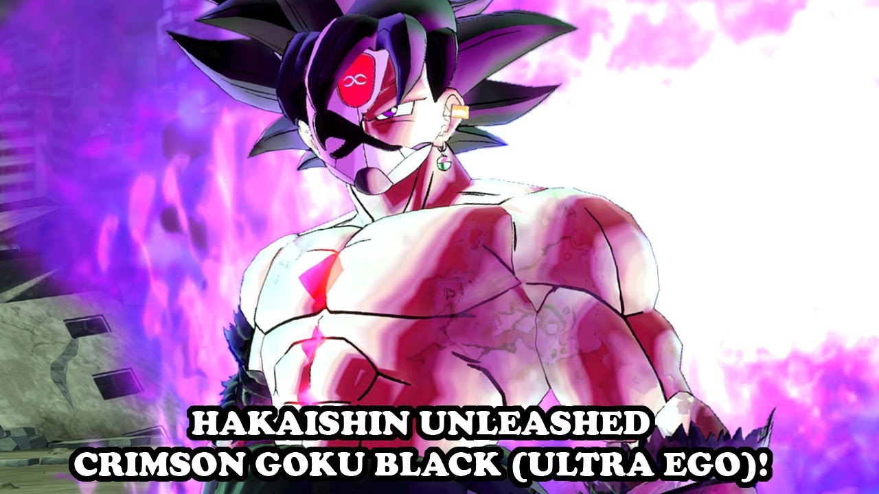 DRIP CRIMSON GOKU BLACK ULTRA EGO (HAKAISHIN) TRANSFORMATION! Dragon Ball Xenoverse 2 Mods