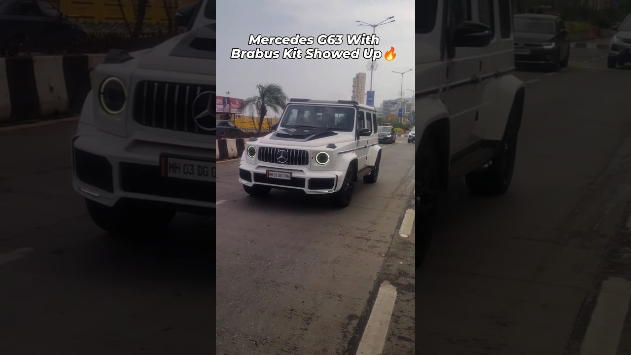 Mercedes G63 With Brabus Kit🔥 #mercedes #g63 #amg #carcare #automobile #carspotter #cars #mumbai