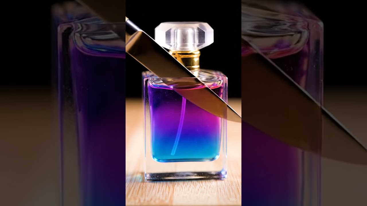 ASMR Slicing a Crystal Glass Perfume Bottle #ai #asmr #aiasmr