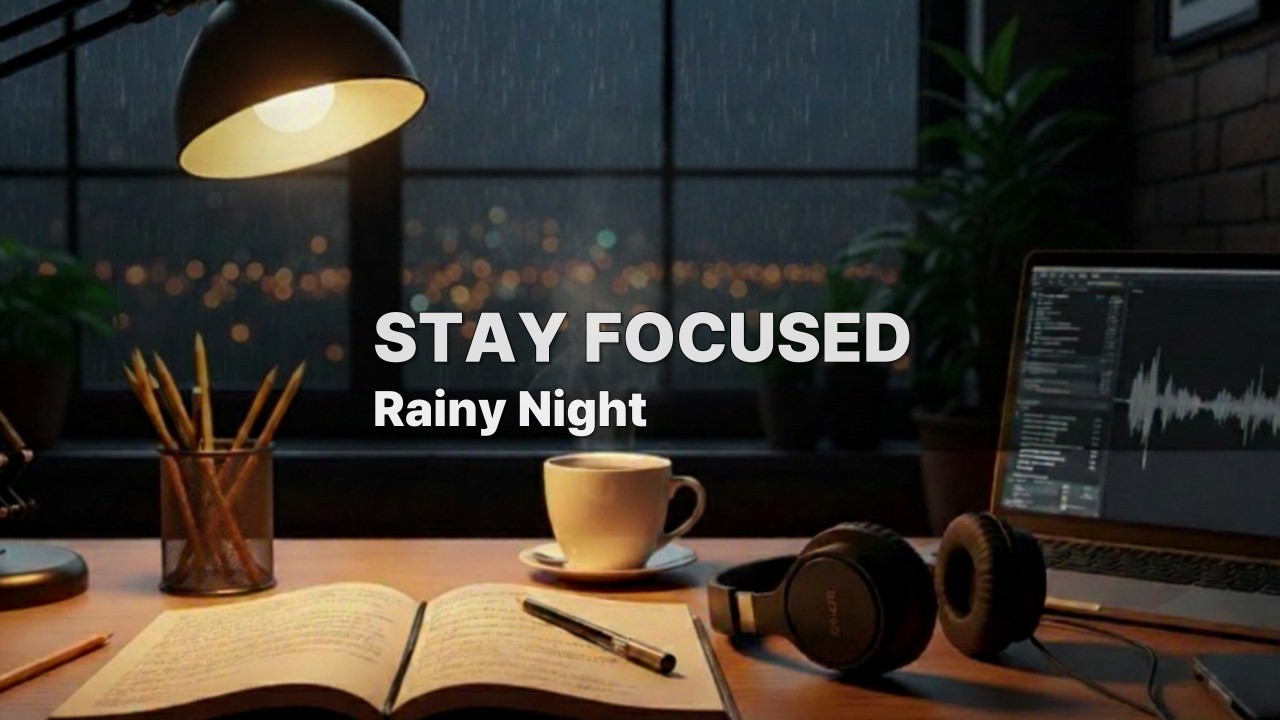 Rainy Night Study ☔ Deep Focus Lo-Fi for Calm Productivity