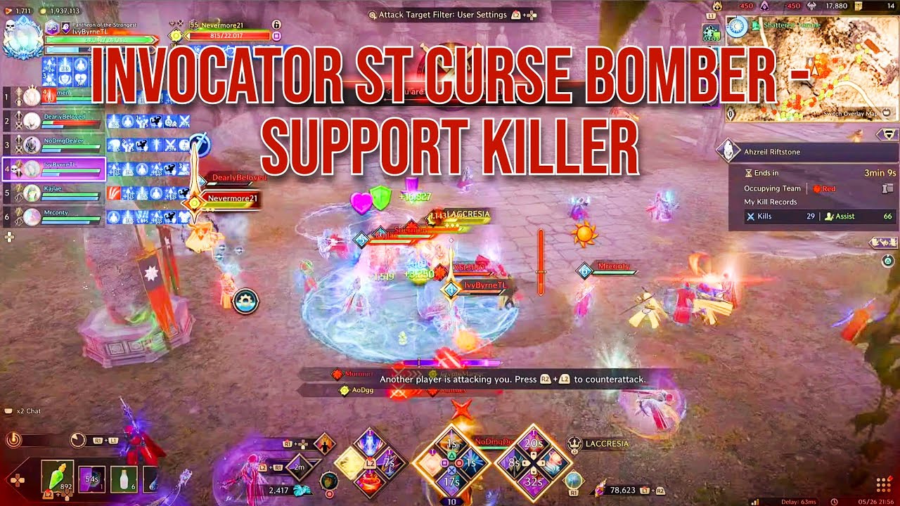 Throne & Liberty Invocator - Ghost Legacy vc. Reinforces - Staff & Wand ST Curse Bomber