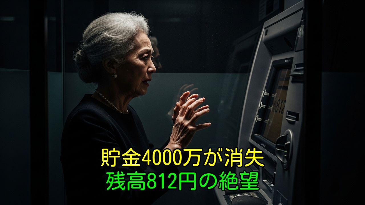 貯金4000万が812円に。元役員81歳女性が堕ちた地獄