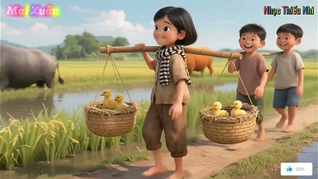 🌟Một Con Vịt Mẹ 🎶 NHẠC THIẾU NHI BÉ MAI XUÂN 🌟 