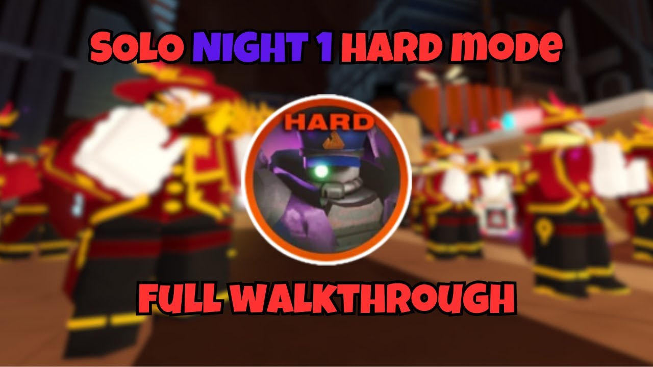 Solo Night 1 HARD Mode Halloween EVENT 2025 - Full Walkthrough with Cutscenes | TDS (Roblox)