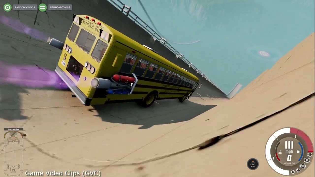 Buses vs. Mega Ramp Jumps at High Speeds 🚌🚀 - BeamNG.drive