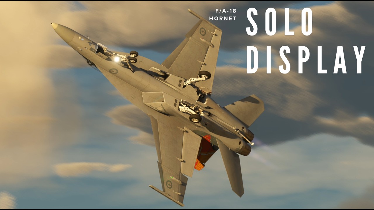 F/A-18 Hornet Solo Display at RAF Fairford | MSFS 2020