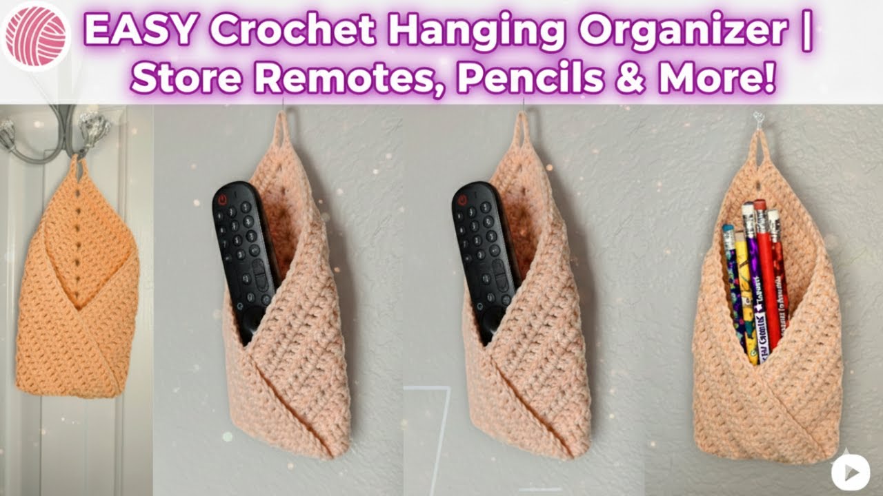 CROCHET MAGIC! Ultimate Wall Organizer for Remote Control and More