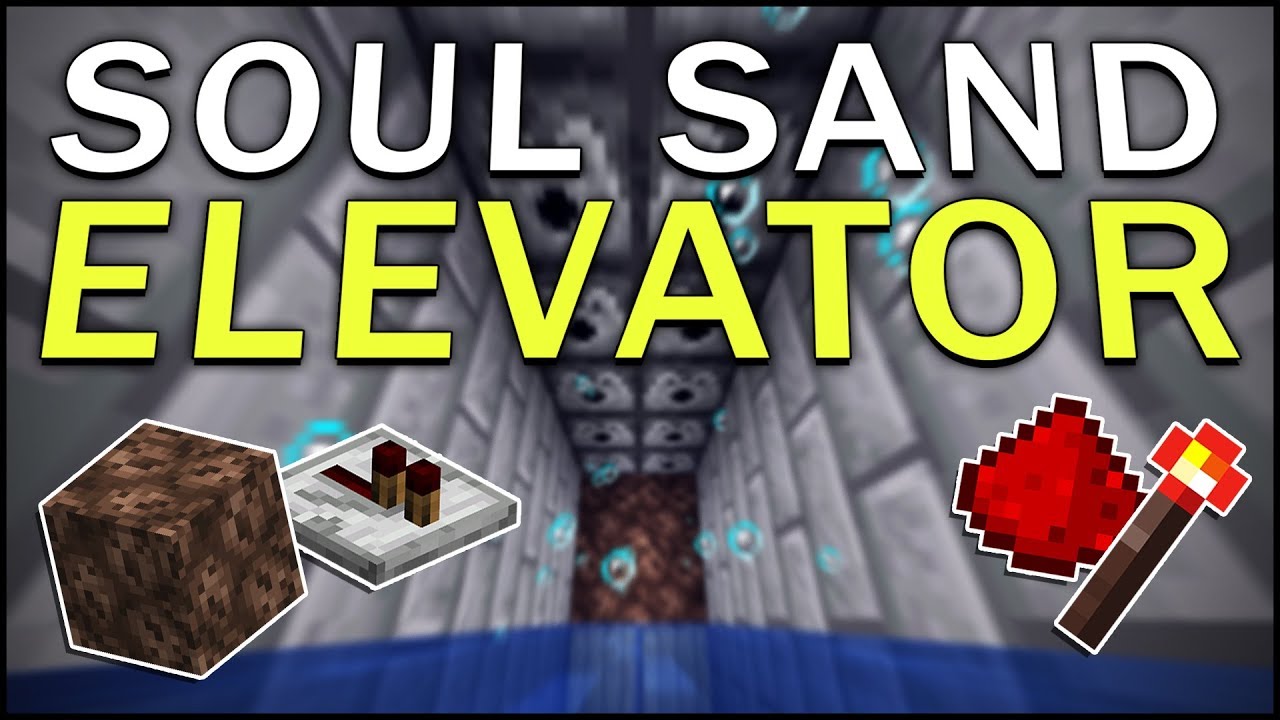 BUILDING A SOUL SAND WATER ELEVATOR! - Minecraft #5