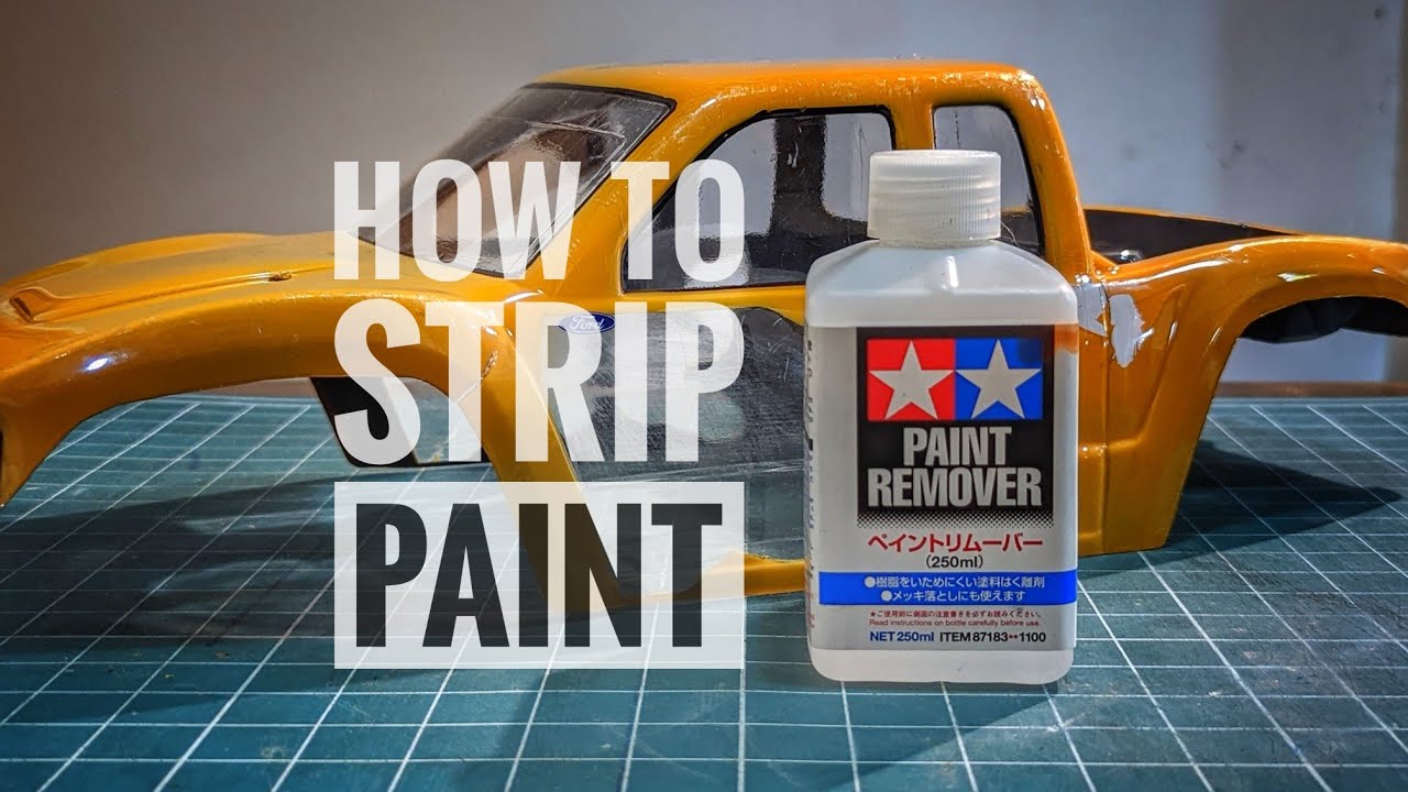 How to remove paint from poly carbonate lexan body Shell with Tamiya Paint Remover
