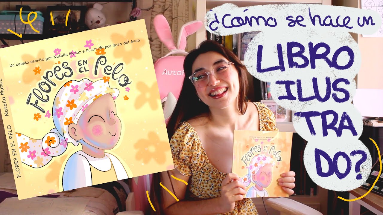 ¿CÓMO SE HACE UN LIBRO ILUSTRADO? 📖🖌️🎨 Te lo cuento desde cero mientras te enseño..FLORES EN EL PELO