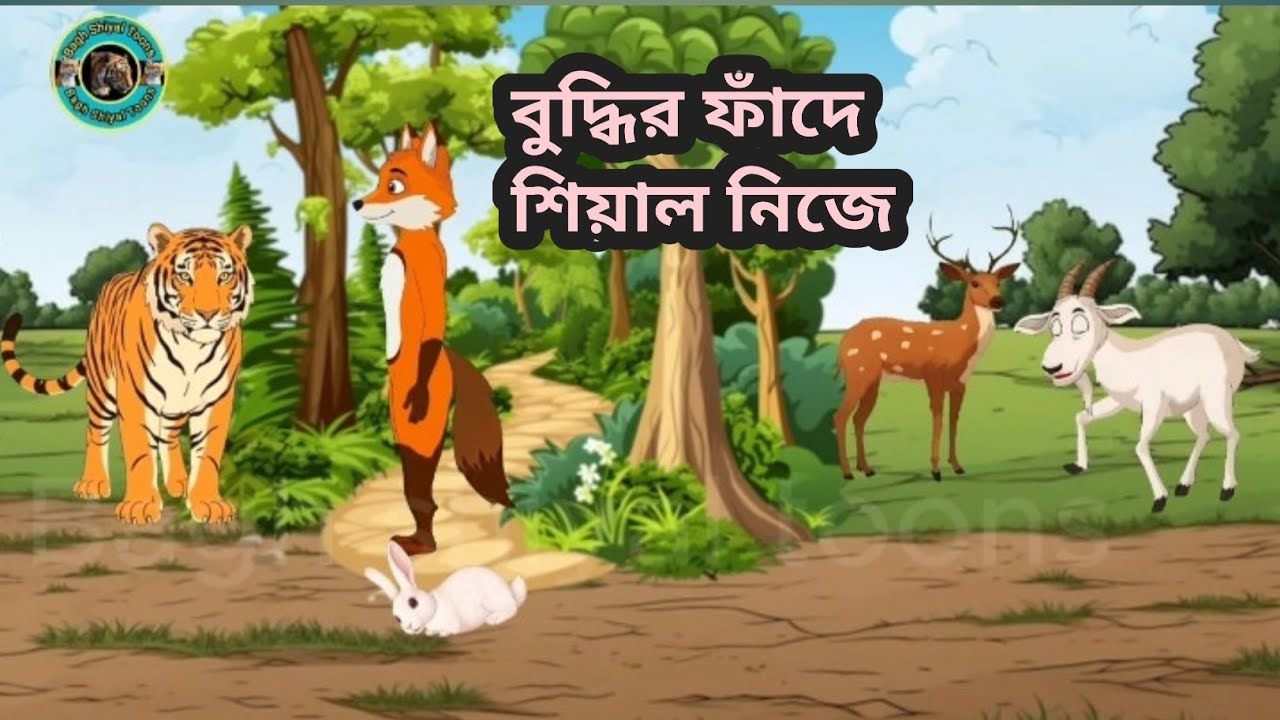 বুদ্ধির ফাঁদে শিয়াল নিজে।বাংলা কার্টুন গল্প,BanglaMoralStory