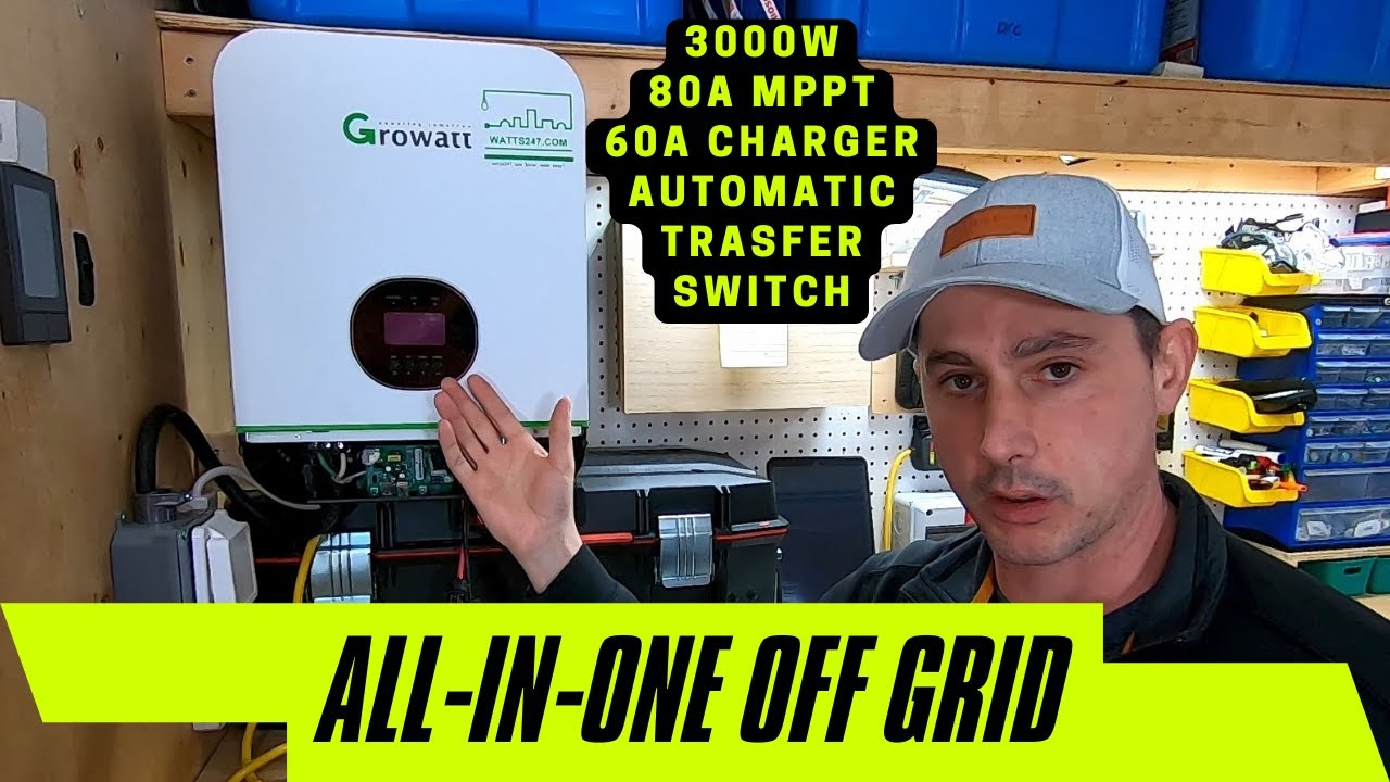 Growatt All-in-one Inverter, charge controller, AC charger and automatic transfer switch