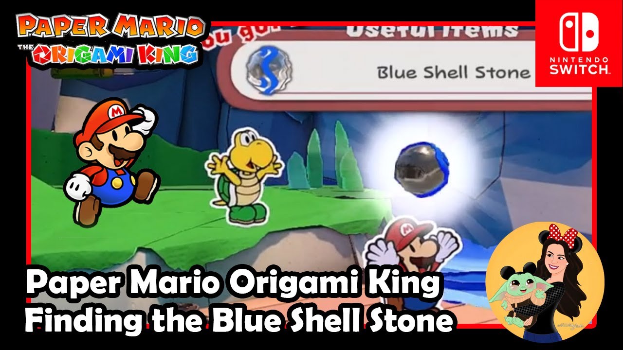Find the Blue Shell Stone - Paper Mario; The Origami King - (Nintendo Switch)
