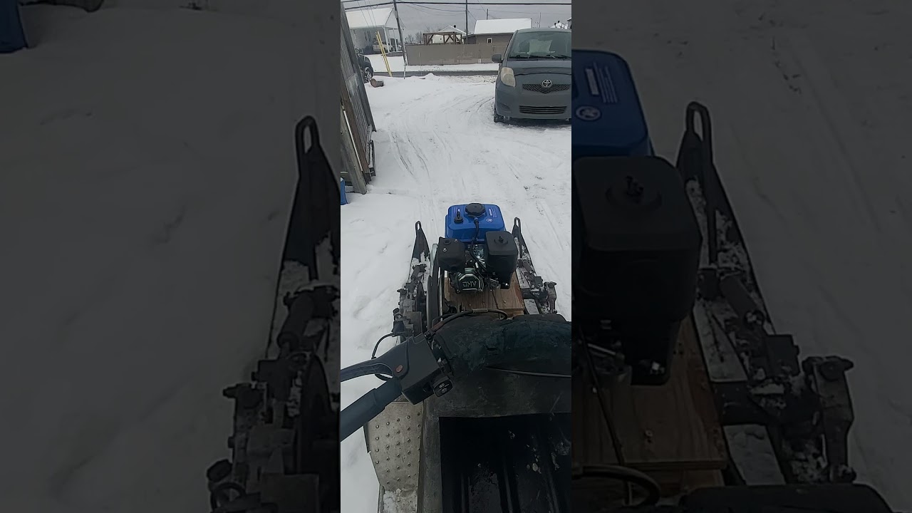Cheap 7HP snowmobile 2 day build.