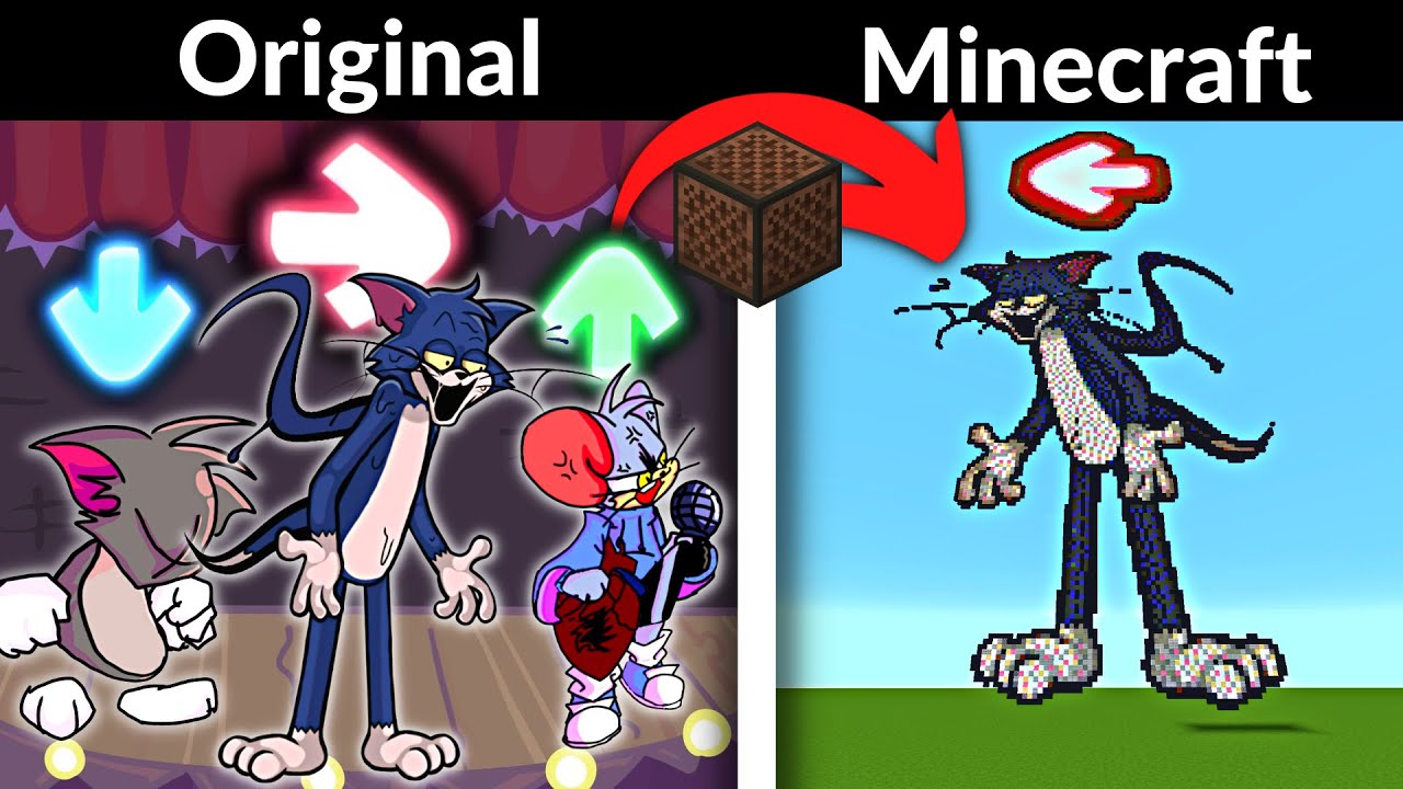 FNF Character Test | Gameplay VS Minecraft Note Block | Tom and Jerry | Creepypasta |  Playground