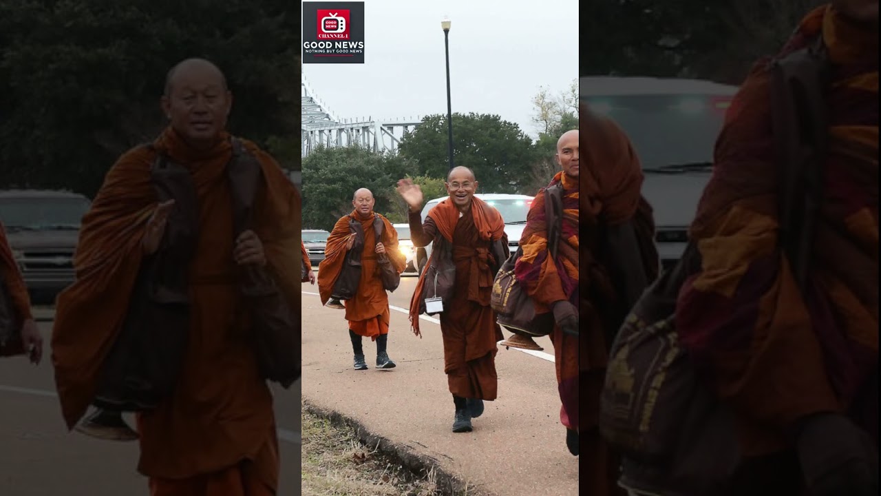 Buddhist Monks' Walk for Peace Journey Through Atlanta  