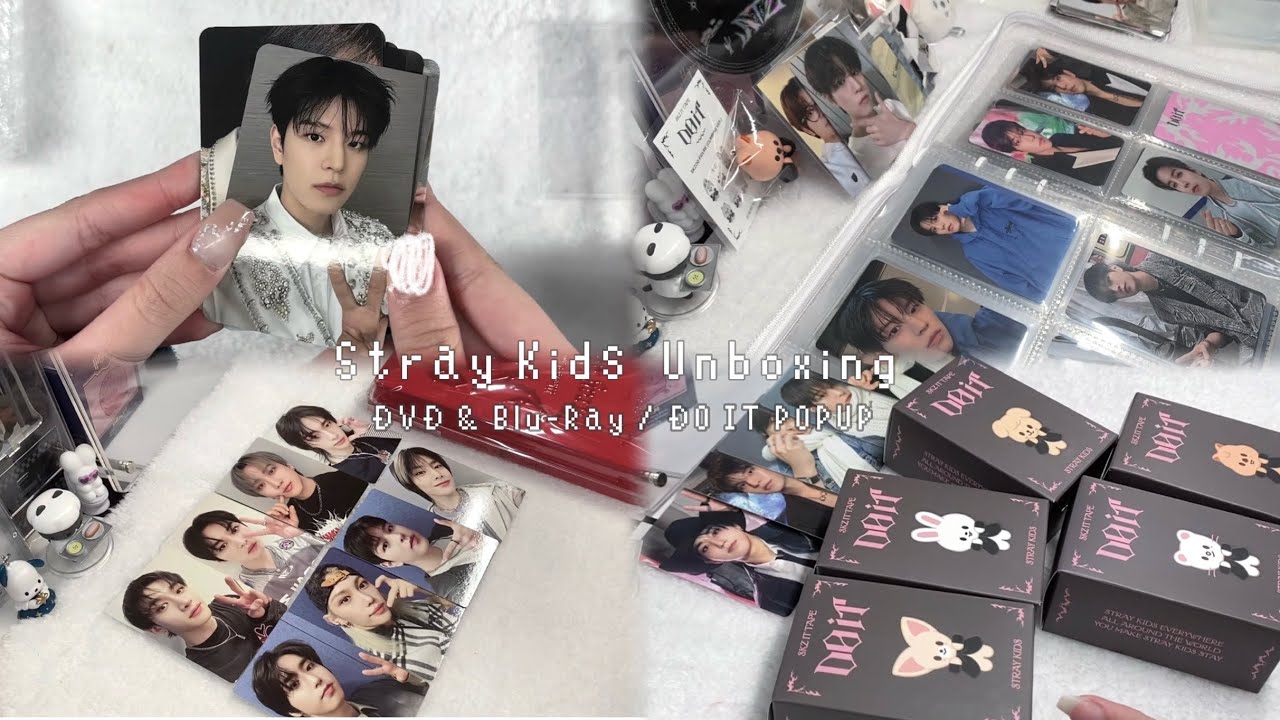 やっと届いたかわいい子達🪽‎🤍Stray Kids DVD & Blu-Ray & GOODS Unboxing /스트레이 키즈/スキズ/開封動画