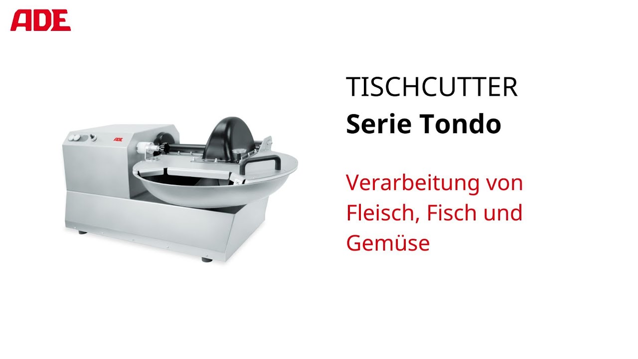ADE Horeca | Tischcutter Serie Tondo | Verarbeitung von Fleisch, Fisch und Gemüse