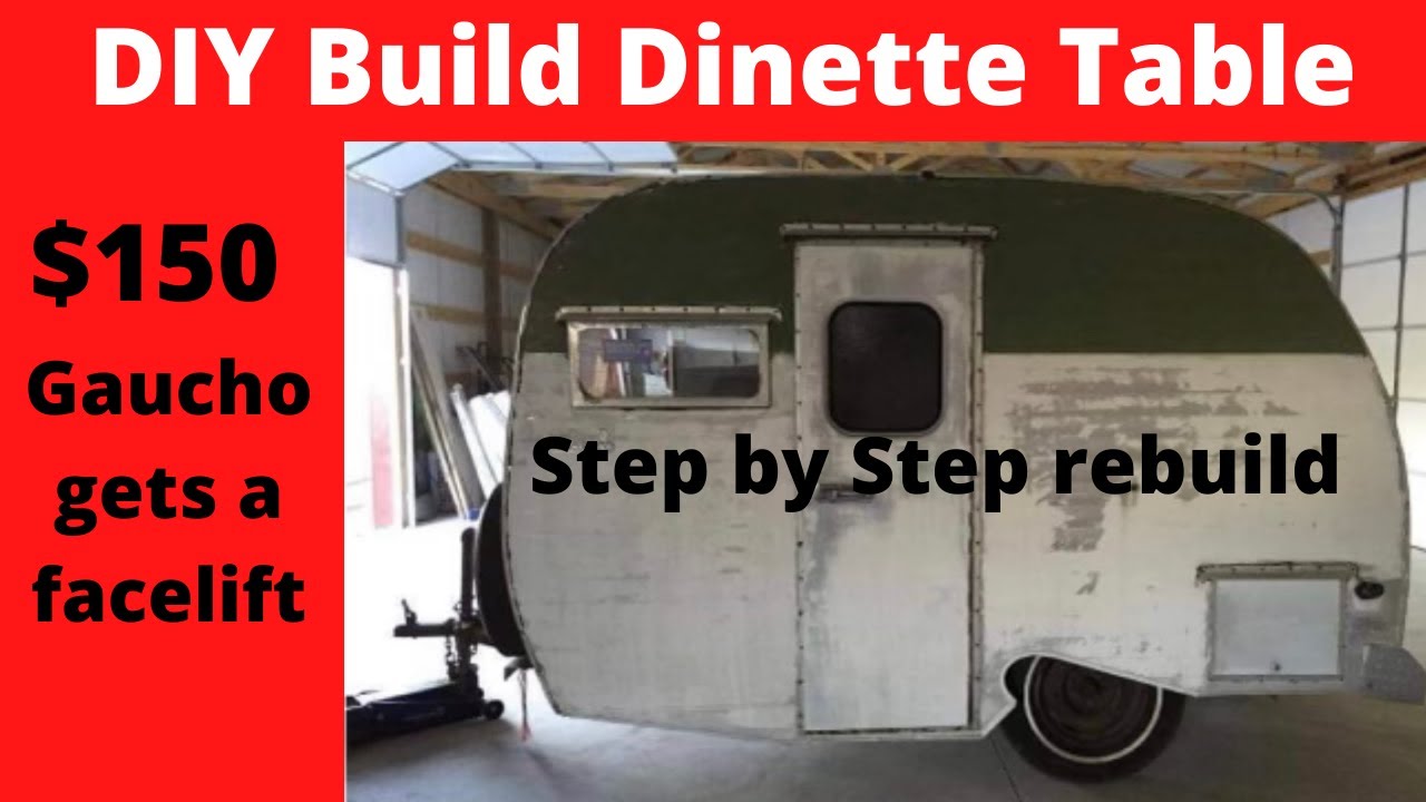 EP. 170 Step by step rebuild dinette table vintage camper retro RV