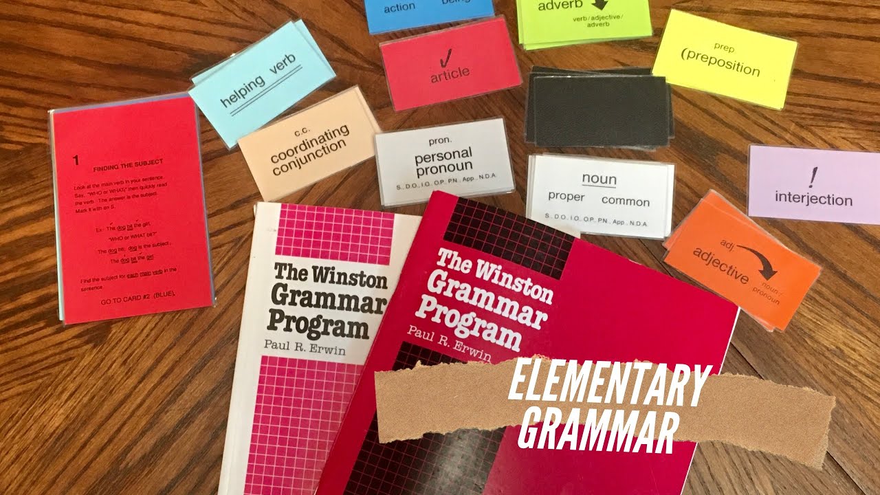 Winston Basic Grammar for elementary homeschool #howtohomeschool