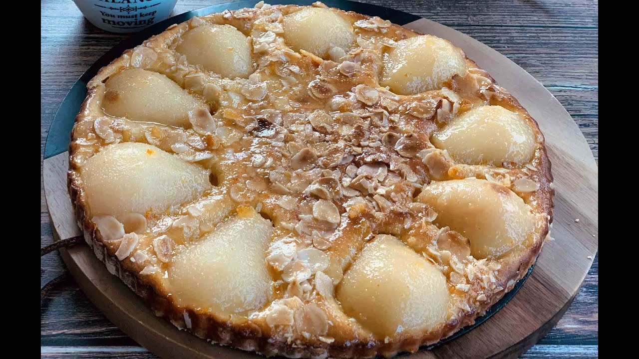 Gâteau aux poires amandes façon tarte