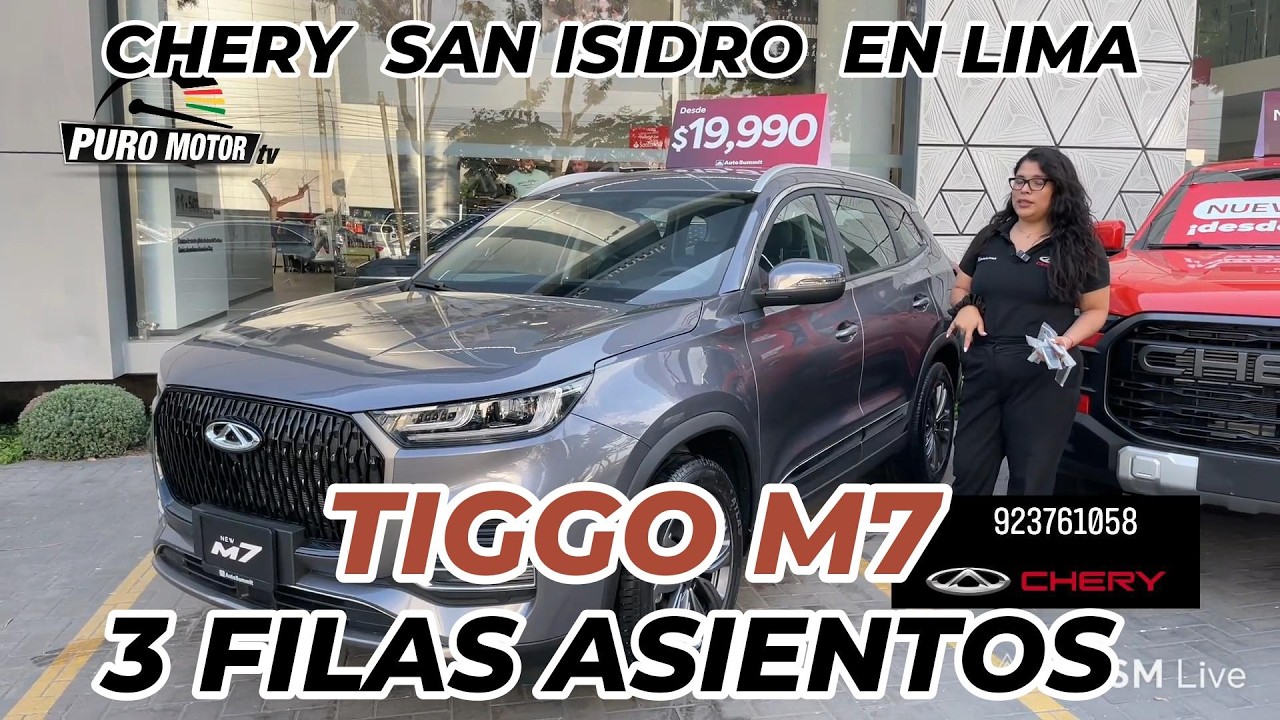 TIGGO M7 CHERY 3 Filas , TIENDA CHERY SAN ISIDRO CEL: 923761058