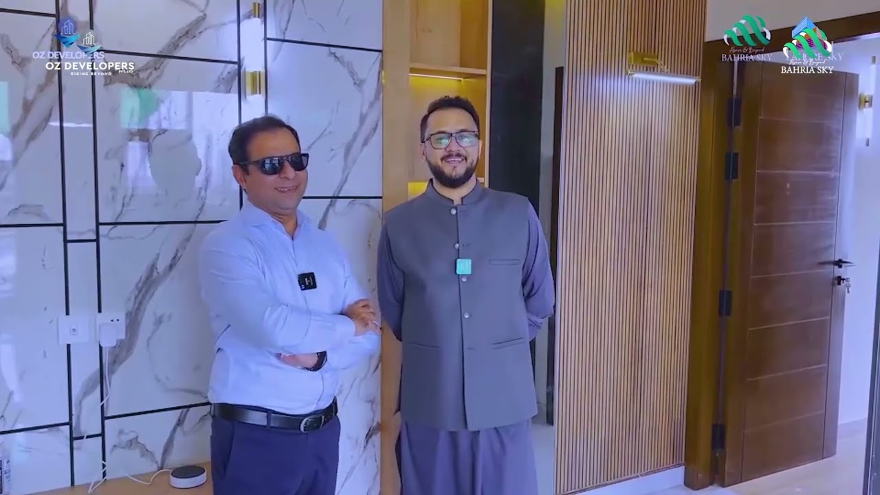 Qasim Ali Shah visited Bahria Sky with CEO Haroon Hanif and met Chairman Hamza Majeed