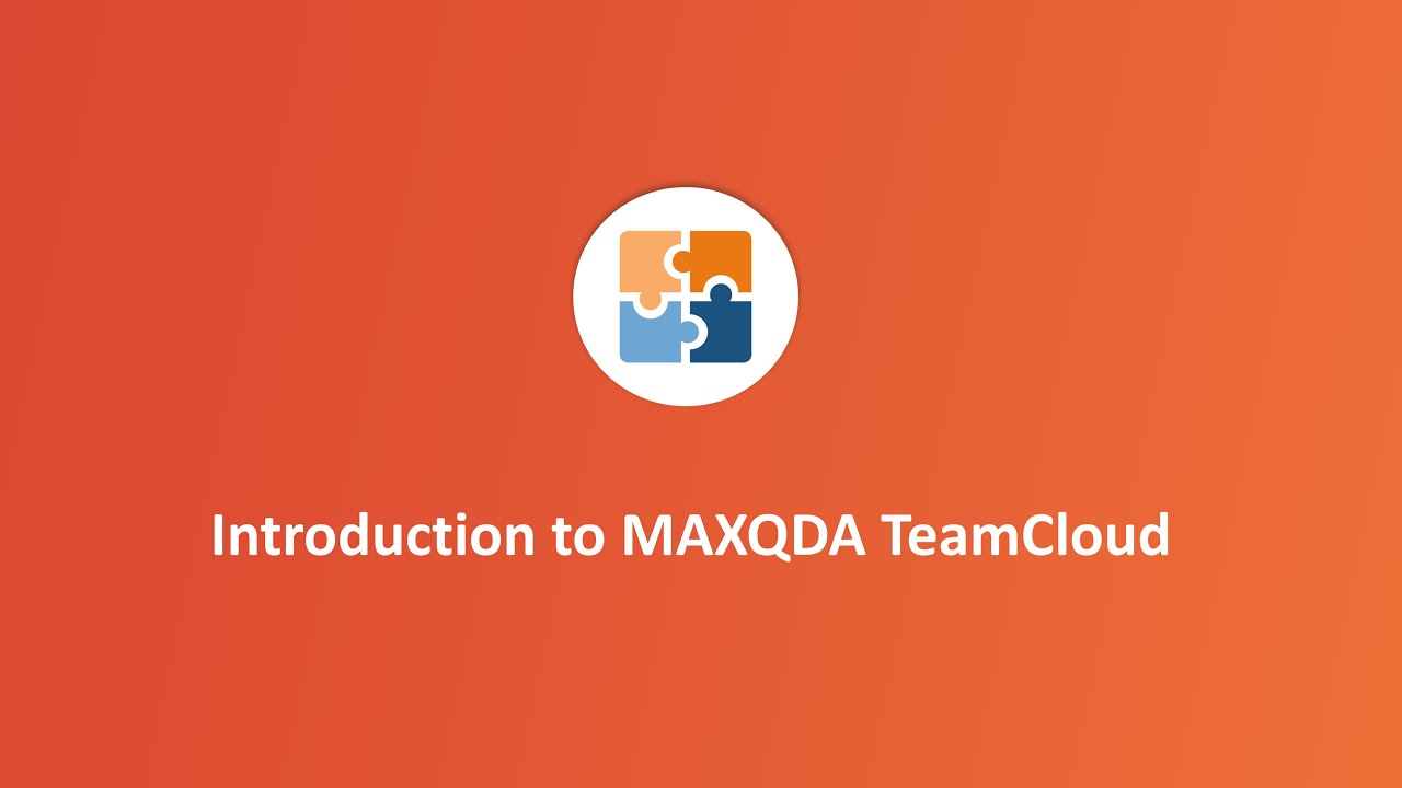 Webinar: Introduction to MAXQDA TeamCloud