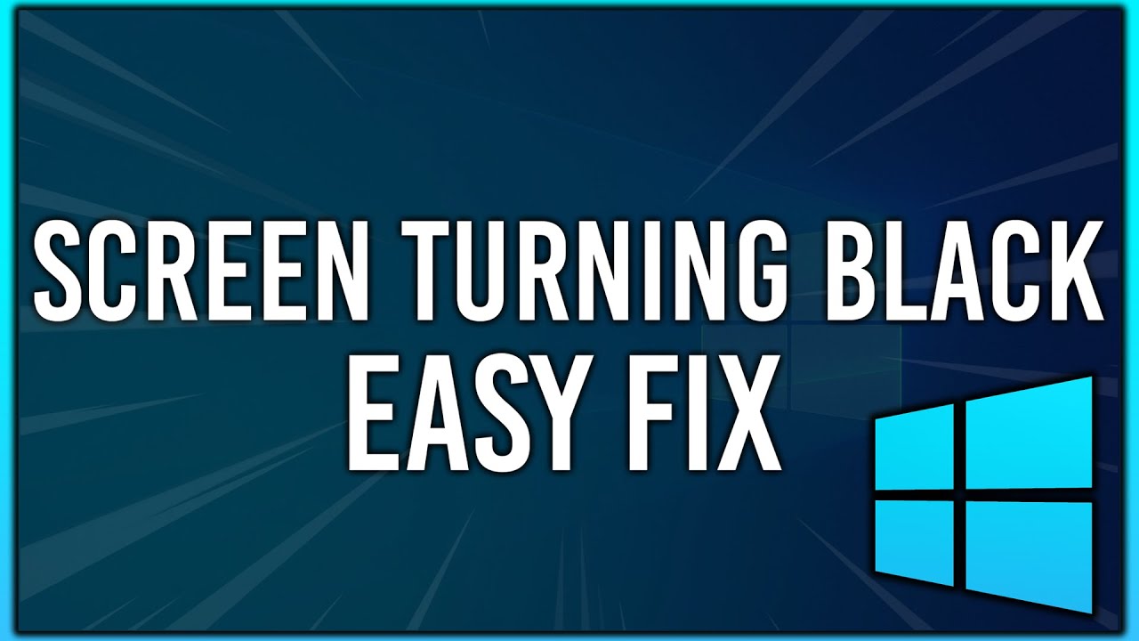 How To Fix Screen Going Black in Windows | Blackscreen while gaming | 2022