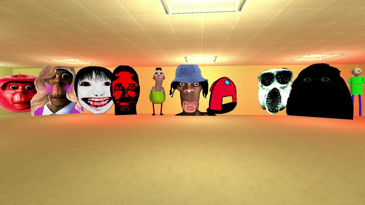 unlimited nextbots in backrooms garrys mod snpc #snpc