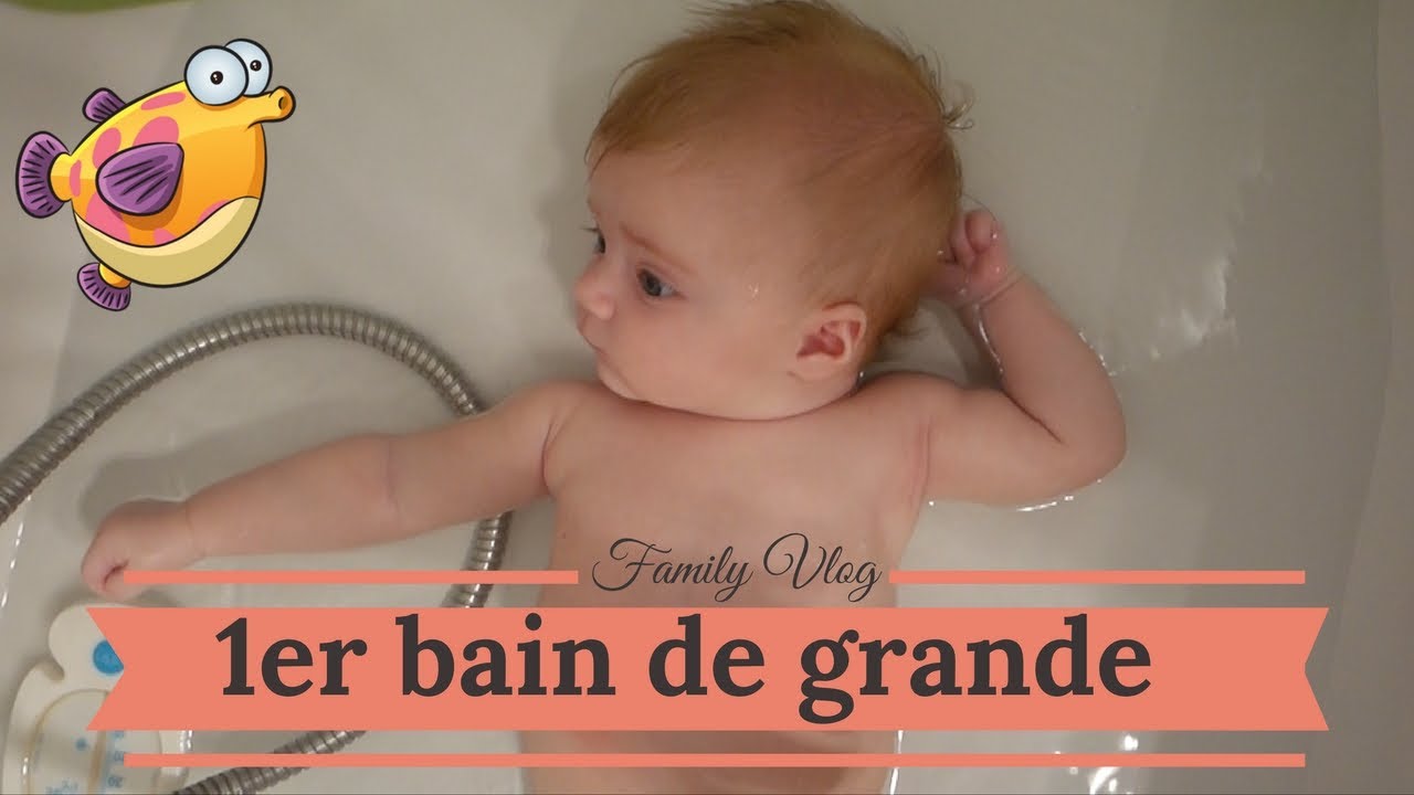 1er bain de grande ! - Vlog famille