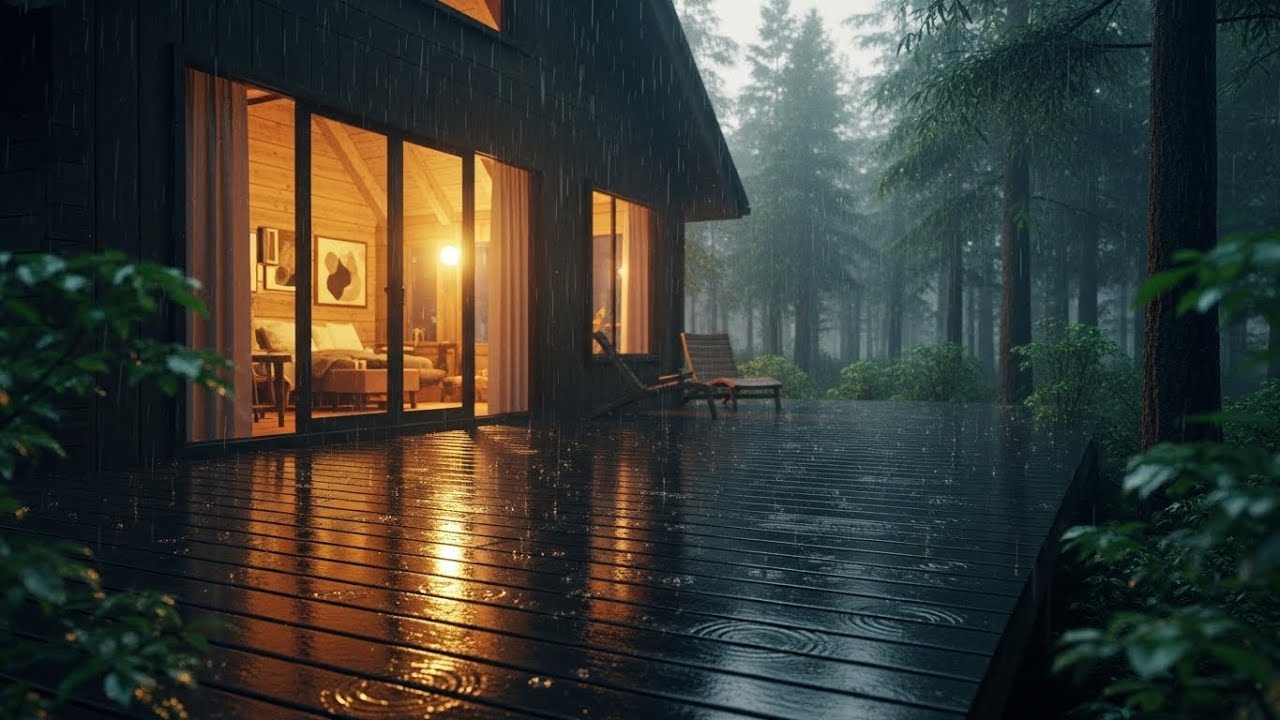 Natural Rain to Ease You into Rest | Calm Forest Rain for Deep Sleep