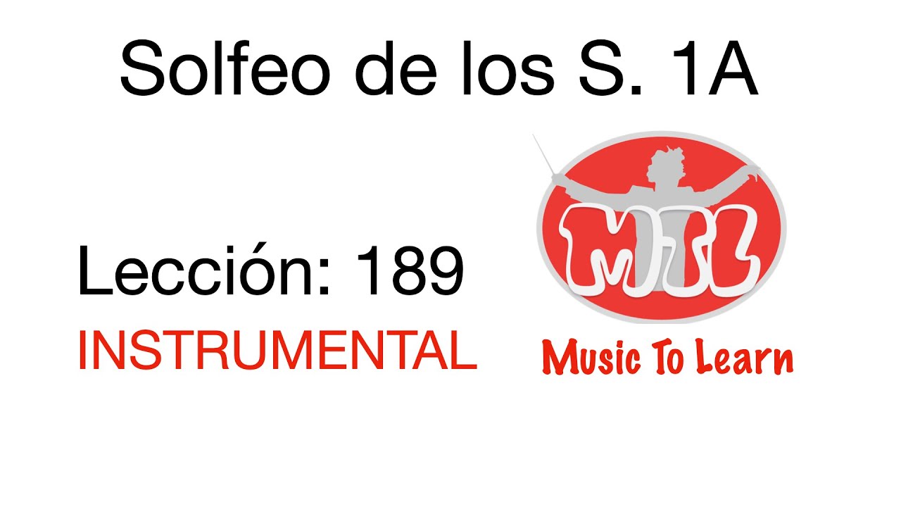 SDLS1AL189 - Solfeo de los solfeos 1A/Lección189
