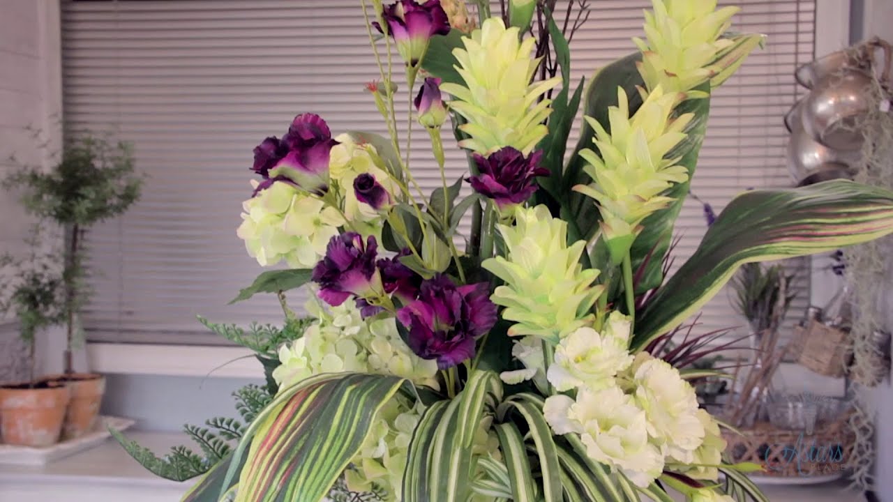 Arranging with Tall Tropical Forms Floristry Tutorial