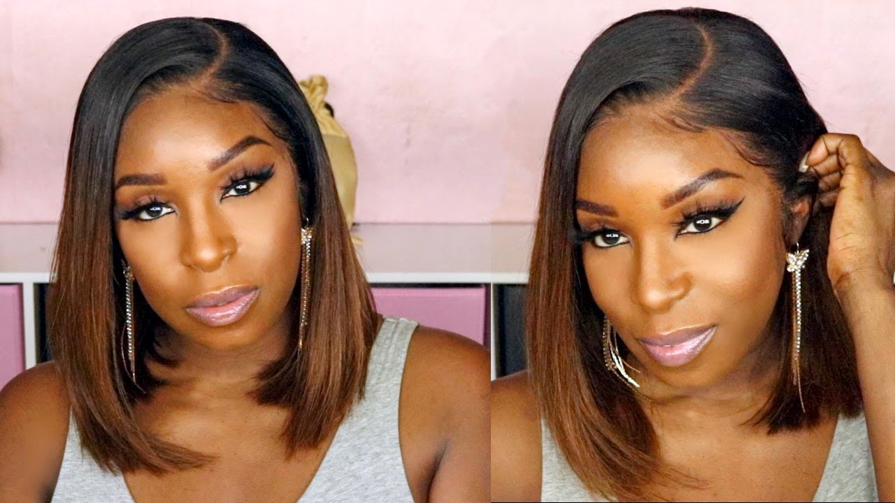 Invisible Swiss Ombre Bob Wig Install ft Myfirstwig | Beginner Friendly Lace Front Wig