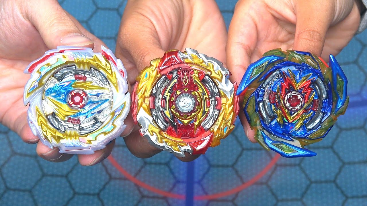 WORLD SPRIGGAN vs BRAVE VALKYRIE vs TEMPEST DRAGON | Beyblade Burst Super King ベイブレードバーストスーパーキング